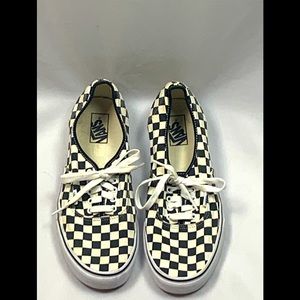 Vans mens off the wall black white sneakers 11.5